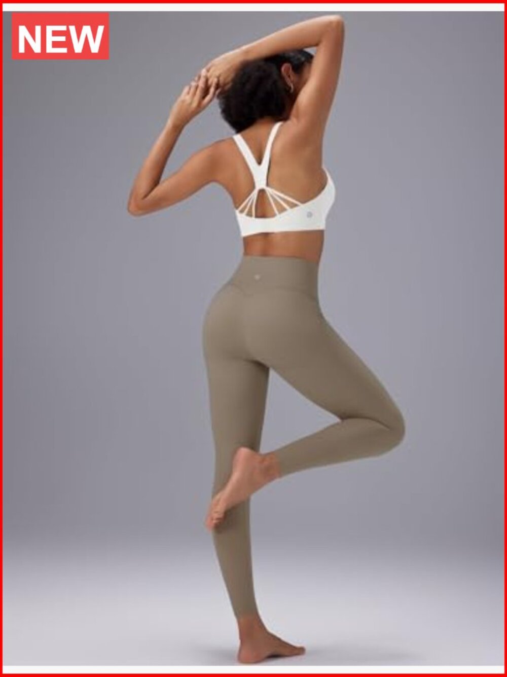 High Impact Sports Bra, Adjustable Racerback, Padded Molded Cup, Wirefree View 4